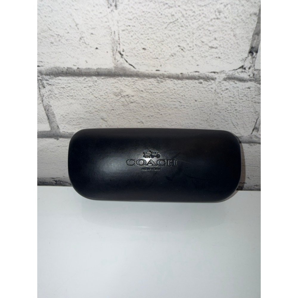 Coach Black Leather Hard Shell Glasses Sunglasses Case Coach Sunglasses